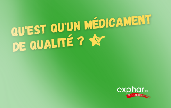 Qualité de médicament pharmaceutique