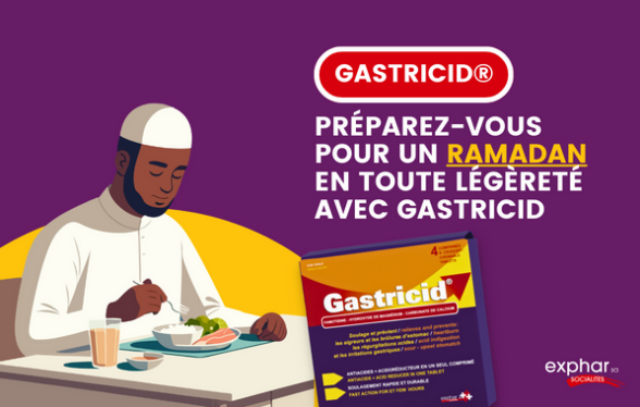 GASTRICID : solution remontées acides et brûlures d'estomac - Exphar Mali
