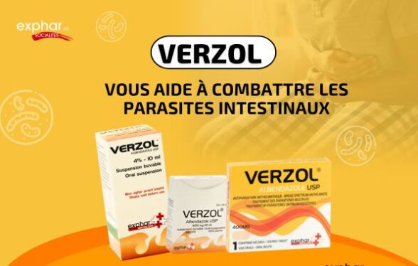 VERZOL pour éviter les parasites intestinaux - Exphar Mali